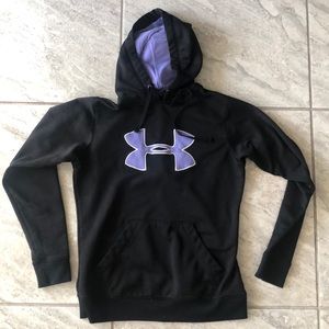 Black and purple Under Armour hoodie